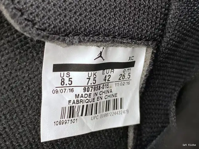 1st Kicks Air 2017 Retro 907958-015 Star Jordan 1 All 